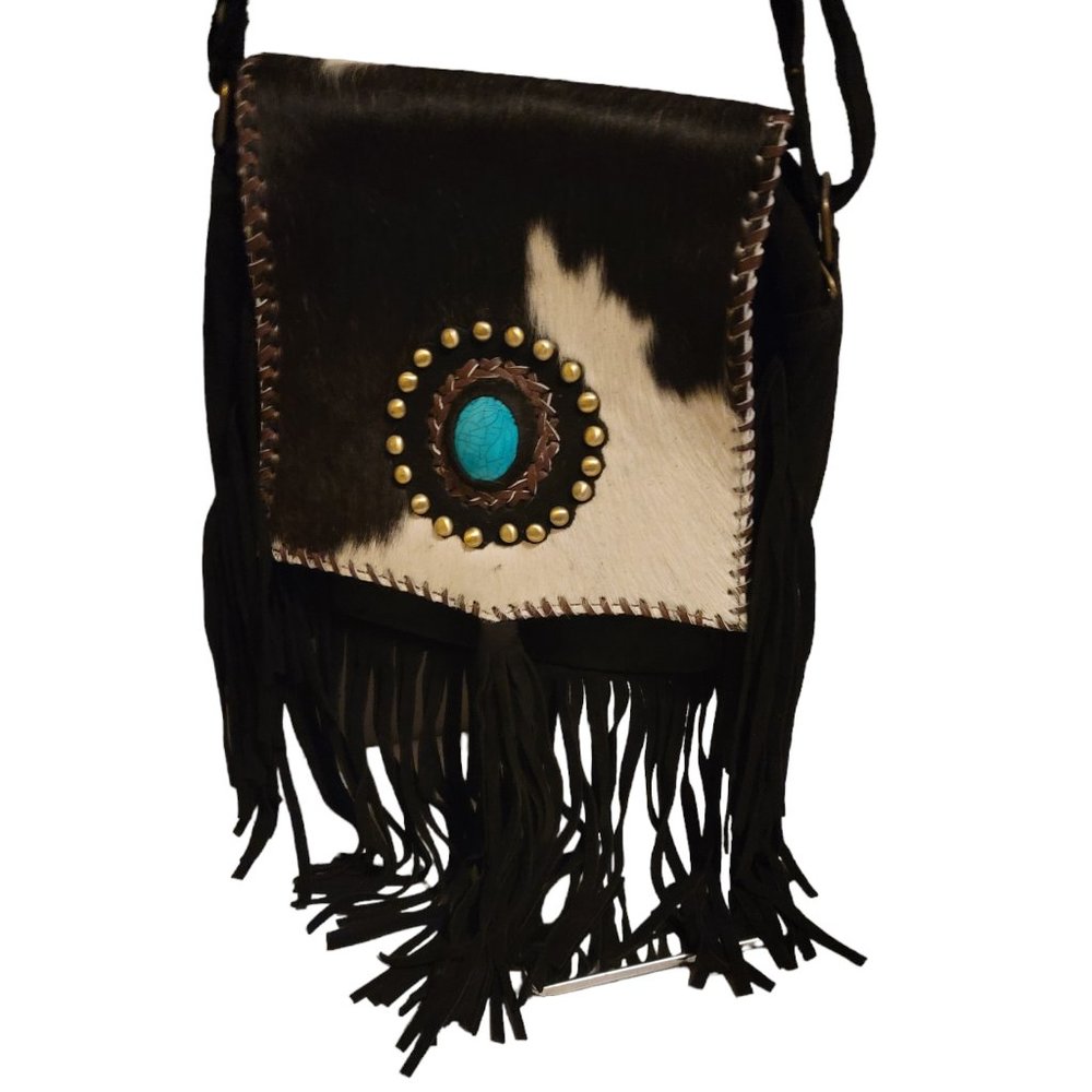 Latest 2023 Suede western embellished stone purse New with tags
